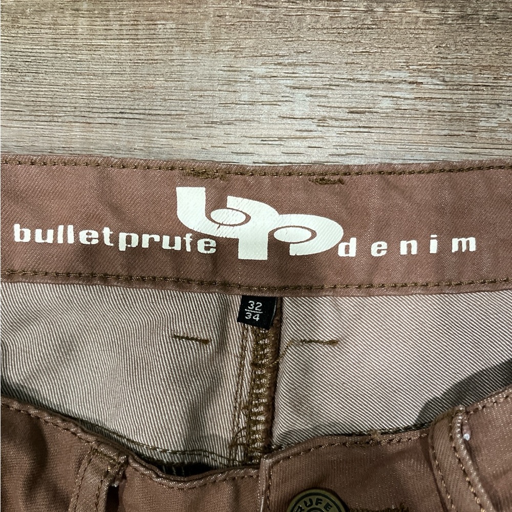 Outdoor, rugged, Bulletprufe Denim brown 6th gen. Adventure pants Men SZ. 32x34 - Picture 4 of 6